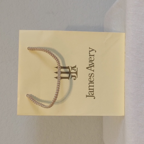 James Avery fleuree sterling cross charm on adjustable brown/black leather cord. - Picture 8 of 8